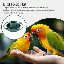 2pcs Outdoor Garden Hanging Bird Feeder, Plastic Feeding Bowl, Automatic Outdoor Bird Feeder, Wild Bird Feeder - A - View 6