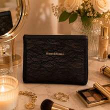 4pcs Lace Mesh Makeup Bag Set, Portable Travel Breathable Cosmetic Bag Toiletry Bag Makeup Wallet Storage Bag, Suitable For Home Travel Accessories - Black - View 11
