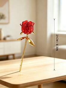 Youleli 7pcs DIY Building Block Floral Set, Customizable Bouquet Toy, Home Desktop Decor, Realistic Rose Lily Orchid, Holiday Birthday Gift For Women - Multicolor - View 9
