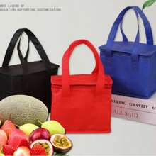 Insulated Cooler Bag, Lunch Bag, Lunch Tote Suitable For Drinks And Meals - Portable Design Keeps Food And Drinks Fresh All Day - Pure Blue Style - View 3