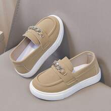 Boys, Girls, Slip-On Shoes, Lightweight, Comfortable, All Season, School, Gift - Khaki - View 6