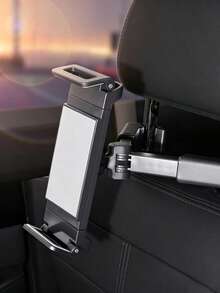 Car Seat Headrest Backseat Phone Holder, Telescopic Rotating Smartphone Mount, Car Interior Accessories Decor, Holder, Tablet Clip-On Phone Case, Key Case, Car Accessories - Black/1pc - View 7