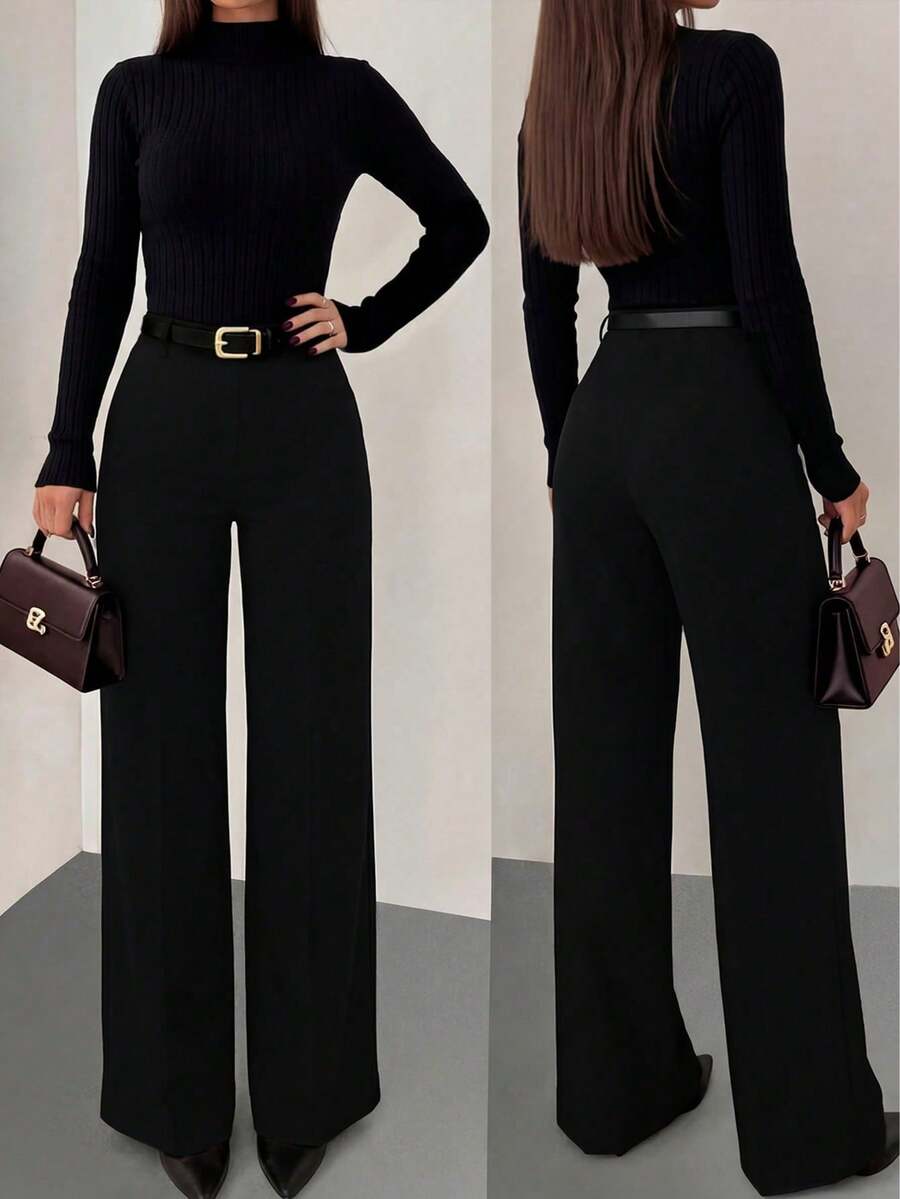 Plus Size Jeans - Black - View 1