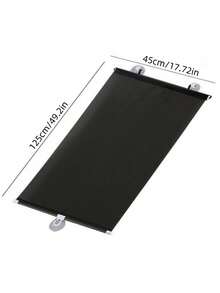 Roller Blinds - 1 Piece Black 45 X 125 cm With Free Suction Cup - View 2