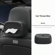 Car Tissue Box Holder - Universal Seat Back & Armrest Mount, Premium Leather-Look Design For Easy Access - A - View 14