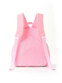 1pc Gradient Rainbow Kids Backpack, Cute Candy Color Lightweight School Bag, Large Capacity Daily Storage Bag, Suitable For Travel, Outings And Casual Use - Multicolor - View 6