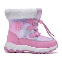 Girls' Winter Outdoor Warm Snow Boots - Pink - View 6