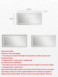 Easypie Selection 1 chiếc gương trang điểm ô tô LED siêu mỏng - gương trang điểm gắn tấm chắn nắng độ phân giải cao với màn hình cảm ứng, sạc USB, có thể điều chỉnh, hoàn hảo cho phụ nữ (lắp kẹp dễ dàng), quà tặng tuyệt vời cho bạn bè, quà tốt nghiệp, quà tựu trường, trang trí Giáng sinh, quà Valentine, quà cho cha mẹ, Halloween, Lễ Tạ ơn, quà tặng cá nhân hóa - B - Xem 9