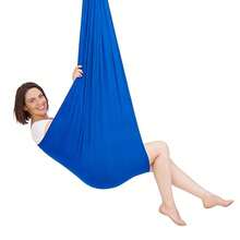 Nylon Hanging Swing 360° Swivel Hanging Swing Cozy & Calming Hammock - Royal Blue - View 4