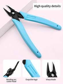 Nail Clipper Pliers For Removing Rhinestones And Gems, With Wire Cutting Function, Can Remove Metal Wires And Chains From Nails, Manicure Tool, Nail Drill - Multicolor - View 8