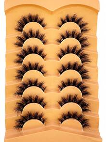 Pestañas postizas rizadas voluminosas para maquillaje básico - Negro - Ver 3