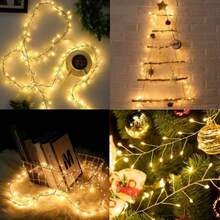 Battery‑Powered LED Firecracker String Lights With Simulated Firecracker Cluster Heads. Soft Gentle Warm‑White Light Without Glare.8 Built‑In Lighting Modes: Steady‑On, Slow Flash, Fast Flash, Gradient And More, One‑Key Switch For Various Atmosphere. - Battery-powered Firecracker Lights - View 11