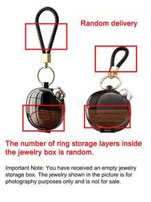 Mini Keychain Jewelry Box, Bear Mini Travel Jewelry Storage Box, Mini Jewelry Box, Portable Jewelry Box Earring Box, Compartment Storage For Earrings, Rings, Necklaces, Suitable For Commuting, Short Trips, Dorm Desk, Vanity Organization, Ideal For Delicate Girls, Students, Jewelry Lovers, Christmas, Back To School, Birthday, Best Friend Gifts, Mini Jewelry Organizer Box, Portable Ring Storage Box, Travel Small Jewelry Storage Box - Multicolor - View 10