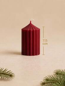 Christmas 4pcs Roman Column Scented Candle Set, Smokeless Scented Candles, Christmas Home Decor Candles, Halloween Decor Candles, Candle Centerpiece, Suitable For Home Decor Gifts - Coarse Gear Pointed Cylinder - View 10