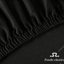 Headboard Cover, Extra Large Headboard Cover, Velvet Full Stretch Headboard Protector, Suitable For Extra Large/Double Bed, White Headboard Cover - Black - View 3