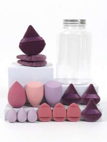 Makeup Sponge, Made Of Ultra-Soft Velvet, Designed For Contouring, Eyes And Corners, Foundation Blending Tool - Multicolor - View 5