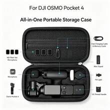 Waterproof Hard Shell Storage Bag, Compatible With Osmo Pocket 3 / Pocket 4 Gimbal Camera, Shockproof Portable Travel Storage Pouch, Suitable For Camera And Accessories - View 11