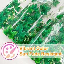1pc Fresh Green Vine Window Sticker, For Living Room Bedroom Home Decor Glass Sticker, Static Adsorption Removable, Decorative Art Style, Holiday Decoration Sticker, Christmas Decoration - Multicolor - View 5