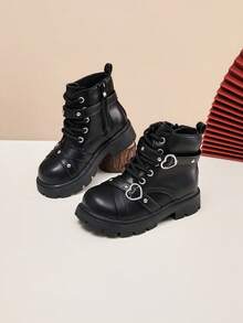 Girls' New Autumn/Winter Children's Boots, Boots, Ankle Boots - Black - View 2