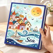 1pc Photo Album For 4*6inch Photos, Large Capacity, Full Landscape Slip-In Design, 6 Inch 200 Photos, Suitable For Preserving Casual Life Moments And Travel Scenery - A - View 10