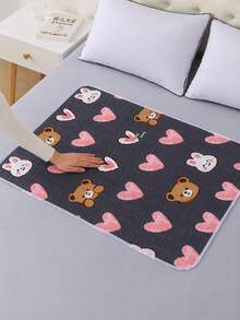 Reusable Washable Care Protection Pad, Cute Cartoon Pattern Design, Exquisite Craftsmanship, High-Quality Choice, Suitable For Multiple Scenarios And People, Soft And Breathable, Ensures Peaceful Sleep, Quick-Drying And Absorbent, 4Sizes - Multicolor - View 4