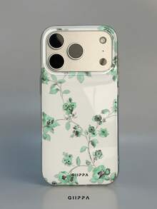 GIIPPA 1件小花圖案設計手機殼，適用於Phone 17 Pro Max，相容Phone 16 Pro Max、15 Pro Max、14 Pro Max，韓系高端時尚趣味手機殼，相容11/12/13/14/15/16 Pro Max Plus，優雅設計男女皆宜，送給女友的完美禮物，適合聖誕節、情人節、復活節、婚禮季與生日 - 綠色 - 查看 2