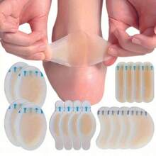 10pcs Multi-Shape Gel Waterproof Patches, Waterproof Self-Adhesive Foot Protection Patches, Soft Anti-Friction Cushion Pads For Heel, Toe And Foot - Multicolor - View 1