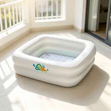 Inflatable Bathtub, 86 X 86 X 25 Cm, White - 1pc - View 1