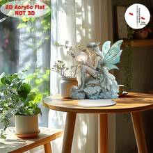 2D Acrylic Elf Decorative Ornament, Multi-Functional Fantasy Statue, Suitable For Home, Cafe, Office Desk, Unique Gift Idea - A - View 4