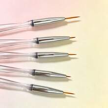 Transparent Crystal Special‑Shaped Nail Brush,Ergonomic Handle For Less Hand Fatigue - White - View 3