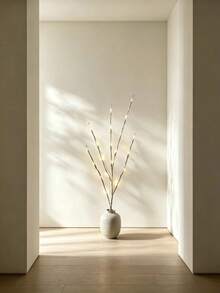 Battery-Powered Glowing Birch Branch Light, 70cm Realistic Tree Branch, Requires 2 AA Batteries, Switchable Battery Box, Suitable For Windowsill, Desktop, Christmas Autumn Winter Indoor Atmosphere, Vase Floral Arrangement, Home Holiday Decorative Lights - Birch Branch Lamp - View 8