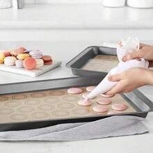 1pc/2pcs/4pcs Macaron Silicone Baking Mat Set, Reusable Non-Stick Baking Mat, Heat-Resistant Silicone Oven Liner, Pastry & Cookie Baking Mat, Perfect For Macarons, Cookies, Pastries, Cakes And Bread, Back To School, Christmas, Thanksgiving - View 11