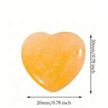 100pcs Natural Stone Quartz Heart-Shaped Gemstone Crystal Raw Stone 2cm Random Color And Style - Multicolor - View 6