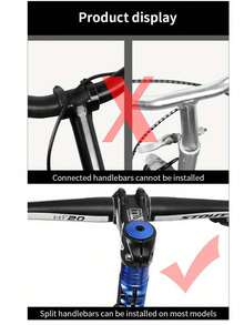1pc Universal Mountain Bike Stem Extender Height Increaser Handlebar Riser Fork Accessory To Enhance Your Riding Experience, Use This Universal Bicycle Stem Height Increaser - Mountain Bike And Road Bike Handlebar Extension Adapter - Multicolor - View 4