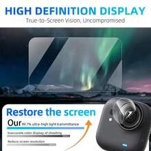 6pcs Screen & Lens Protector Film For Insta360 Go Ultra, 3pcs Tempered Glass Screen Protector Film, 3pcs Lens Protector Soft Film, Compatible With Insta360 Go Ultra Accessories, Bubble-Free, Scratch-Resistant, High Clarity, Durable Screen Protector, Protector Film Set, Camera Lens Shield, Suitable For Video Bloggers & Creators, Outdoor Shooting Equipment And Photography Enthusiasts - View 7