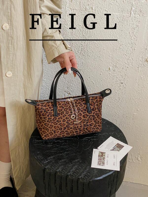1pc New Elegant Women's Handbag Fashion Patchwork Dumpling Bag Leopard Print Versatile Elegant PU Small Shoulder/Crossbody Bag Minimalist Casual Storage Bag Coin Purse Earphone Key Lipstick Bag Suitable For Campus School, Commuting, Shopping, Walking, Gift Daily Use And Halloween Accessory Women's Bag