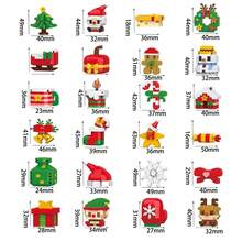2026 Christmas Advent Calendar Building Block Set, Suitable For Christmas Model Building Micro Particle Block Kit, Christmas Party Gift, Suitable For Children 6 Years And Above - Multicolor - View 4