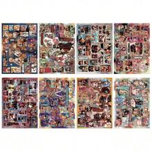 8pcs Toilet-Bound Hanako-Kun Anime Sticker Decals, 2D Cartoon DIY Notebook Scrapbooking Material, Waterproof Stickers - Multicolor - View 7