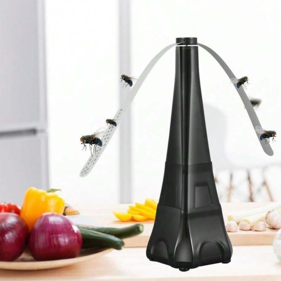 2x Portable Fly Repellent Fan Table Fly Fan Outdoor Indoor Insects Repellent Fan - A - View 1