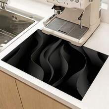 1pc 2D Design Printing Oven Top Mat – Anti-Slip, Heat-Resistant, Scratch-Resistant, Dust-Proof, Washable Design. Suitable For Glass Ovens, Toasters, Washing Machines, And Dryers. Ideal For Home Decor. - Multicolor - View 4