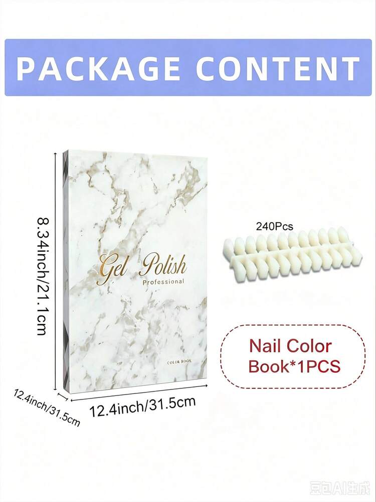 Reusable Nail Color Sample Book, Transparent Color Display, Multi-Slot Nail Tip Storage Box, Home Nail Salon Display Tool - Multicolor - View 14
