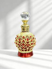 20ml Elegant Vintage-Style Rhinestone Enamel Dropper Bottle, Mini Refillable Container, Portable For Travel Or Holidays, Personal Care, Perfume And Essential Oil Decanter, Ideal Gift For Girls (Empty Bottle Only) - View 9