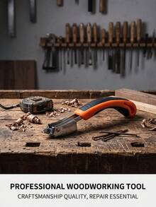 1PC/Lever-Style Handheld Nail Puller, Plastic Handle With Rubber Grip, Alloy Forged Nail Head, Rust-Resistant, Lever Mechanics Fast Nail Removal, Wood Surface Thumbtack Decoration Seam Nail Removal, U-Shaped Door Nail Staple Removal, Woodworking Professional Home Decoration Repair Master, DIY Multi-Purpose Nail Removal Tool - A - View 3