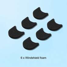 For Insta360 GO 3 / 3S PULUZ 6pcs Noise Reduction Windshield Foam Gasket (Black) - View 7