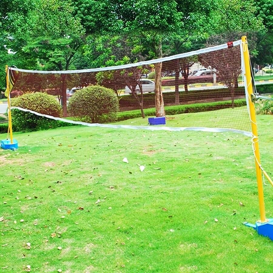 1pc Standard Competition Badminton Net, Dense Mesh Anti-Snagging Wear-Resistant Tear-Resistant Professional Specification, Indoor Training Outdoor Leisure Dual Use, Family Sports Entertainment, Halloween, Christmas Badminton Sports Equipment - Multicolor - View 1