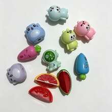 1pc Portable Mini Manual Pencil Sharpener, Cute Cartoon Animal & Fruit Shaped Pencil Sharpener, Office & School Supplies, Student Stationery Gift - Color Style Randomized - View 1