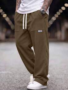 Corduroy Long Pants, Loose Fit Slimming Versatile Style, Durable And Stylish, Men's Daily Wear, Commuter Pants, Suitable As A Gift - Brown - View 3