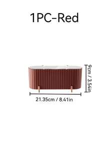 1pc Desktop Dust-Proof Storage Box, Suitable For Cotton Pads, Cotton Swabs, Makeup Remover Pads, Toothpicks, Dental Floss, Makeup Pad Sticks, Pink/Brown/Green/Red, Storage Organizer Box - Multicolor - View 15