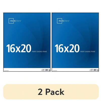 16x20 Front-Loading Picture Frame Set (2 Pcs) – Sleek Black Design For Wall Display Or Tabletop Styling
