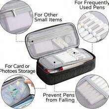 Compact Lightweight Single Zipper Solid Color Pencil Case, Simple And Elegant, Suitable For All People - A - View 7
